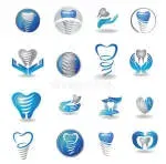 Implant and dental art company icon